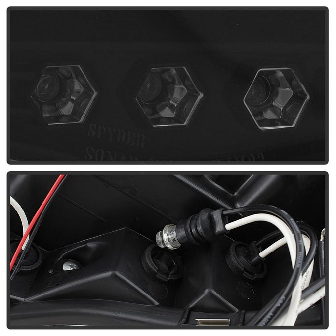 LED Halo Black Smoke Projector Headlights <br>02-05 Dodge Ram 1500 03-05 Dodge Ram 3500 Ram 2500