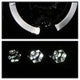LED Halo Black Smoke Projector Headlights <br>02-05 Dodge Ram 1500 03-05 Dodge Ram 3500 Ram 2500