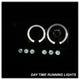 LED Halo Black Smoke Projector Headlights <br>02-05 Dodge Ram 1500 03-05 Dodge Ram 3500 Ram 2500