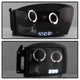 LED Halo Black Smoke Projector Headlights <br>06-08 Dodge Ram 1500 06-09 Dodge Ram 2500 Ram 3500