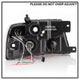 Version 2 Black Smoke LED Halo Projector Headlights <br>04-08 Ford F-150