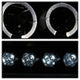 LED Halo Black Smoke Amber Reflector Projector Headlights <br>97-03 Ford F-150 97-02 Ford Expedition