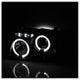 LED Halo Black Smoke Projector Headlights <br>01-11 Ford Ranger