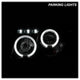 LED Halo Black Smoke Projector Headlights <br>01-11 Ford Ranger
