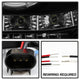LED Halo Black Smoke Projector Headlights <br>05-07 Ford F350-F550 Super Duty