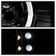 LED Halo Black Smoke Projector Headlights <br>99-04 Jeep Grand Cherokee