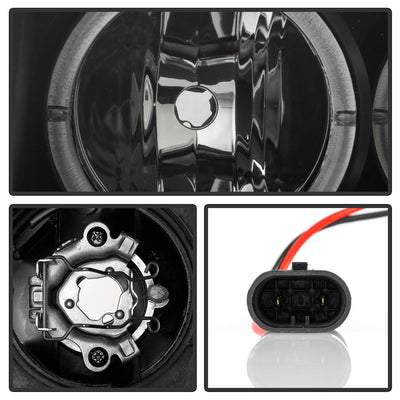 LED Halo Black Smoke Projector Headlights <br>05-07 Nissan Armada 04-15 TITAN 2004 Pathfinder Armada