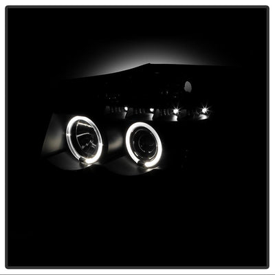 LED Halo Black Smoke Projector Headlights <br>05-07 Nissan Armada 04-15 TITAN 2004 Pathfinder Armada