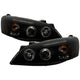 LED Halo Black Smoke Projector Headlights <br>05-08 Pontiac G6