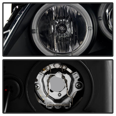 LED Halo Black Smoke Projector Headlights <br>05-08 Pontiac G6