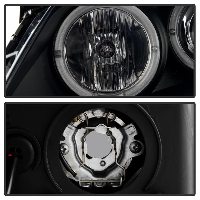 LED Halo Black Smoke Projector Headlights <br>05-08 Pontiac G6
