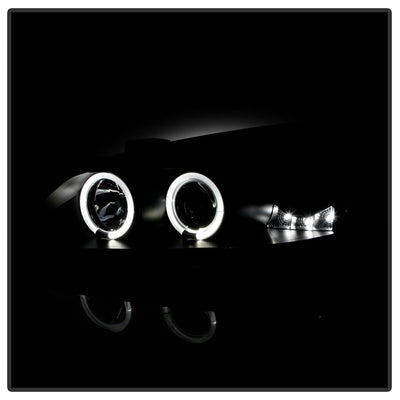 LED Halo Black Smoke Projector Headlights <br>05-08 Pontiac G6