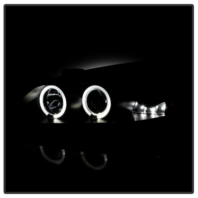 LED Halo Black Smoke Projector Headlights <br>05-08 Pontiac G6