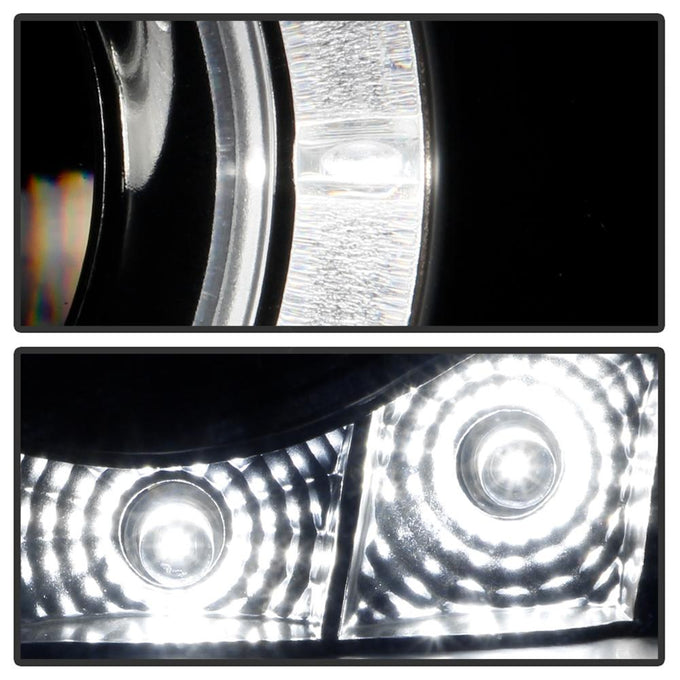 LED Halo Black Smoke Projector Headlights <br>05-08 Pontiac G6