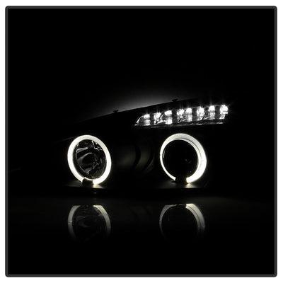 LED Halo Black Smoke Projector Headlights <br>04-08 Pontiac Grand Prix
