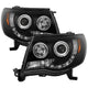 LED Halo Black Smoke Projector Headlights <br>05-11 Toyota Tacoma