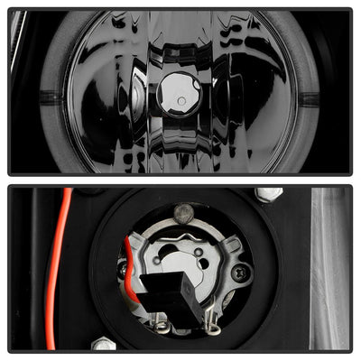 LED Halo Black Smoke Projector Headlights <br>05-11 Toyota Tacoma