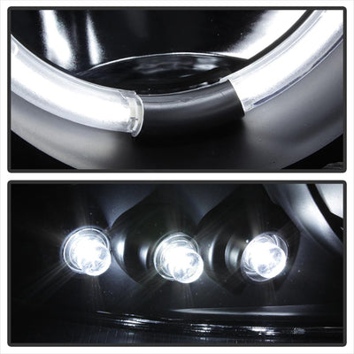 CCFL Halo Black Smoke Projector Headlights <br>99-06 GMC Sierra 1500-3500, Yukon, 2007 Classic