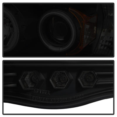 CCFL Halo Black Smoke Projector Headlights <br>02-05 Dodge Ram 1500 03-05 Dodge Ram 3500 Ram 2500