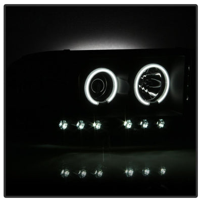 CCFL Halo Black Smoke Projector Headlights <br>02-05 Dodge Ram 1500 03-05 Dodge Ram 3500 Ram 2500