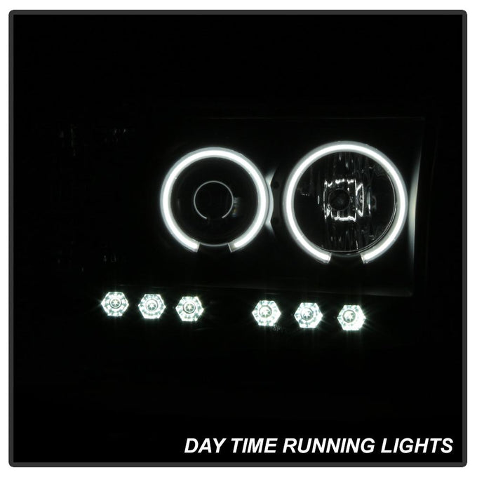 CCFL Halo Black Smoke Projector Headlights <br>02-05 Dodge Ram 1500 03-05 Dodge Ram 3500 Ram 2500