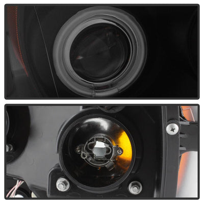 CCFL Halo Black Smoke Projector Headlights <br>06-08 Dodge Ram 1500 06-09 Dodge Ram 2500 Ram 3500