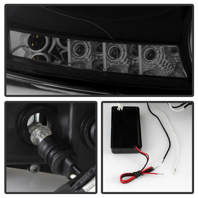 CCFL Halo Black Smoke Projector Headlights <br>06-08 Dodge Ram 1500 06-09 Dodge Ram 2500 Ram 3500