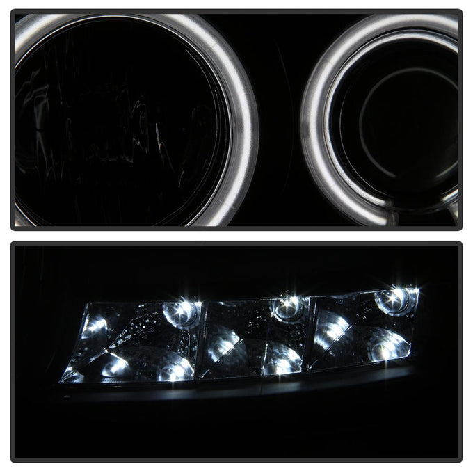 CCFL Halo Black Smoke Projector Headlights <br>06-08 Dodge Ram 1500 06-09 Dodge Ram 2500 Ram 3500