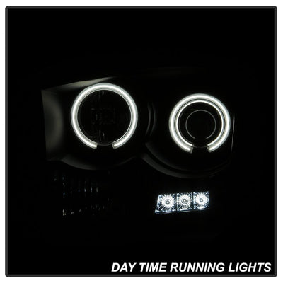 CCFL Halo Black Smoke Projector Headlights <br>06-08 Dodge Ram 1500 06-09 Dodge Ram 2500 Ram 3500
