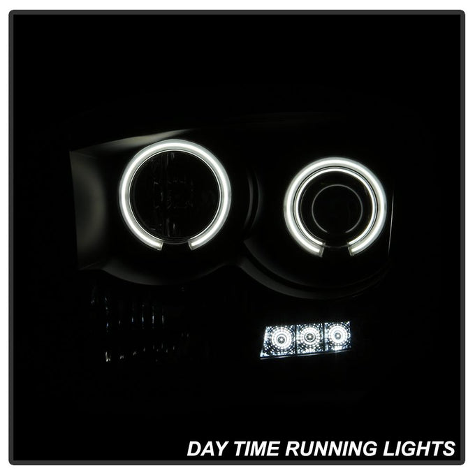 CCFL Halo Black Smoke Projector Headlights <br>06-08 Dodge Ram 1500 06-09 Dodge Ram 2500 Ram 3500