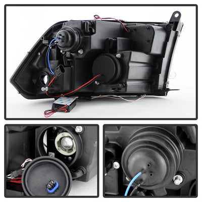 CCFL Halo Black Smoke Projector Headlights <br>09-18 Ram 1500 2500 3500