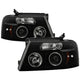 Version 2 Black Smoke CCFL Halo Projector Headlights <br>04-08 Ford F-150
