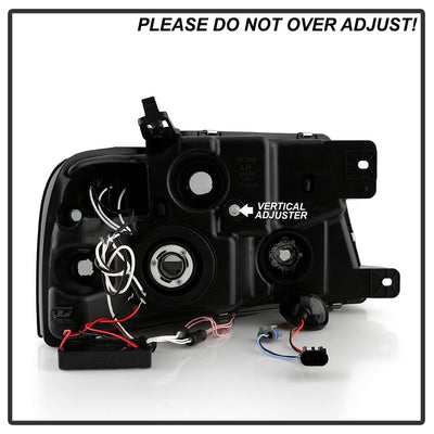 Version 2 Black Smoke CCFL Halo Projector Headlights <br>04-08 Ford F-150