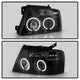 Version 2 Black Smoke CCFL Halo Projector Headlights <br>04-08 Ford F-150