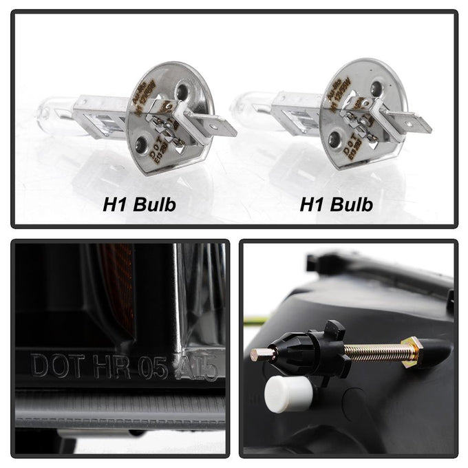 Version 2 Black Smoke CCFL Halo 1PC Projector Headlights <br>99-04 Ford F-250 Super Duty 00-04 Ford Excursion