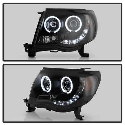 CCFL Halo Black Smoke 1PC Projector Headlights <br>05-11 Toyota Tacoma