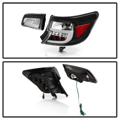 Black LED Tail Lights <br>12-14 Toyota Camry