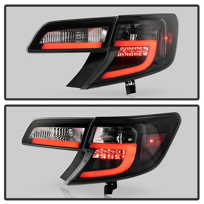 Black LED Tail Lights <br>12-14 Toyota Camry