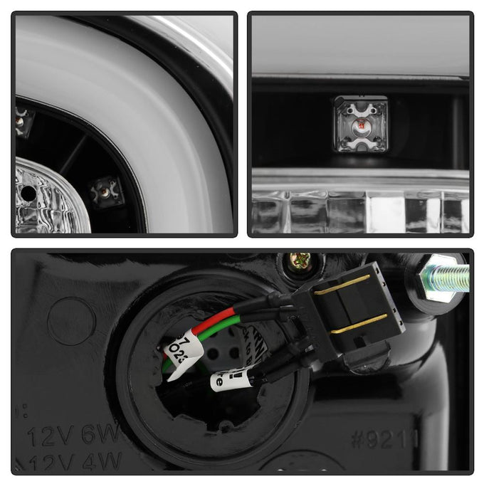 Black LED Tail Lights <br>07-13 Toyota FJ Cruiser