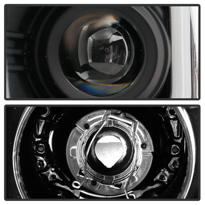 Light Bar DRL Black Projector Headlights <br>14-15 Chevrolet Silverado 1500