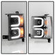 Light Bar DRL Black Projector Headlights <br>14-15 Chevrolet Silverado 1500