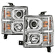 Light Bar DRL Chrome Projector Headlights <br>14-15 Chevrolet Silverado 1500