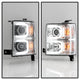 Light Bar DRL Chrome Projector Headlights <br>14-15 Chevrolet Silverado 1500