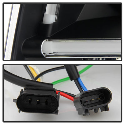 Light Tube DRL Black Projector Headlights <br>07-13 Ford Expedition