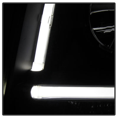 Light Tube DRL Black Projector Headlights <br>07-13 Ford Expedition