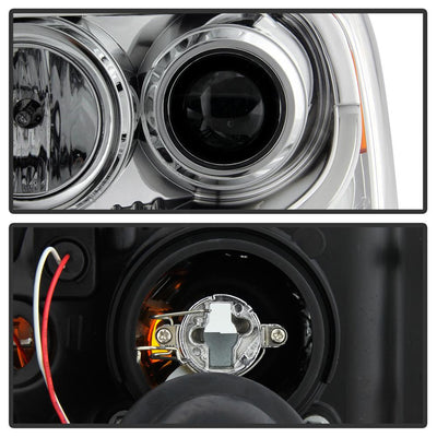 Light Tube DRL Chrome Projector Headlights <br>07-13 Ford Expedition