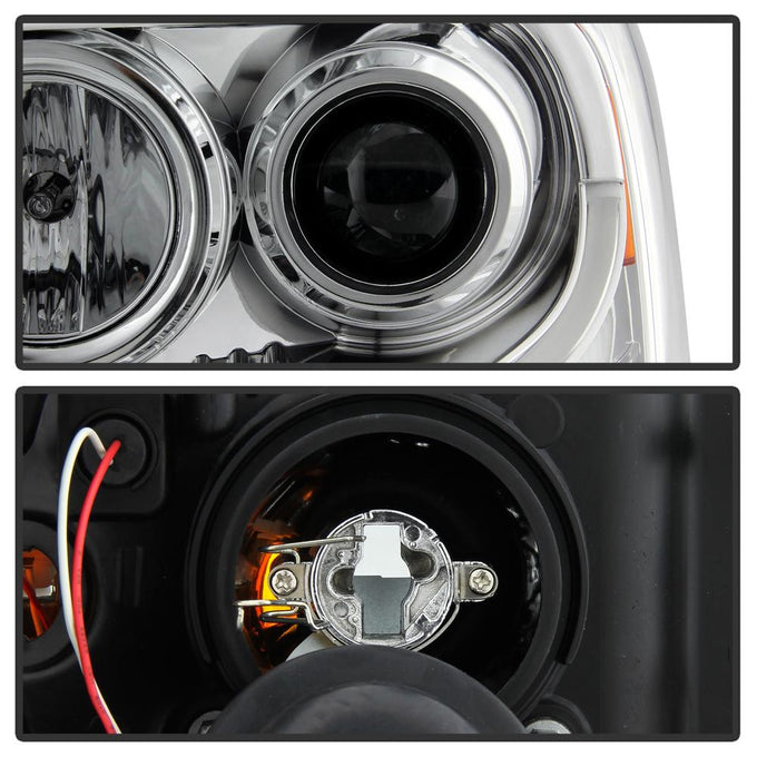 Light Tube DRL Chrome Projector Headlights <br>07-13 Ford Expedition