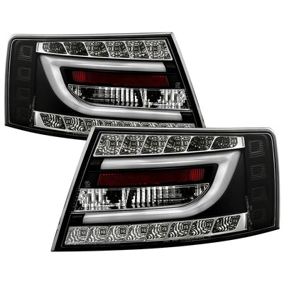 Black LED Tail Lights <br>05-08 Audi A6