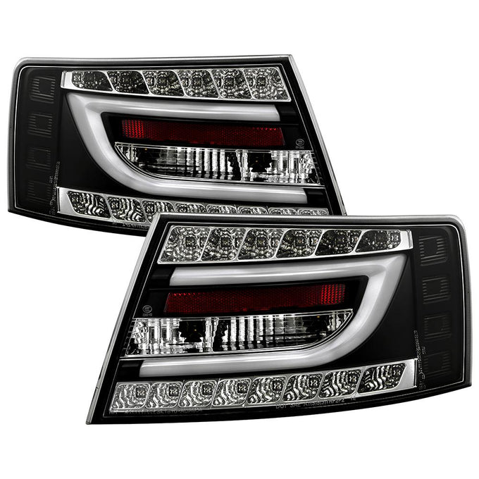 Black LED Tail Lights <br>05-08 Audi A6