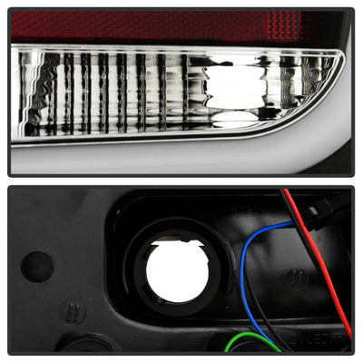 Black LED Tail Lights <br>05-08 Audi A6